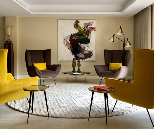 Table ronde Twist Retro Différentes hauteurs et finitions Miroir ou Stratifié brillant