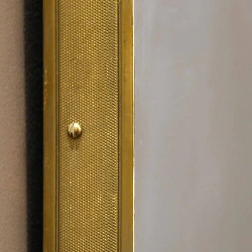 Miroir pivotant Minnie d'inspiration rétro avec cadre en laiton, dimensions flexibles