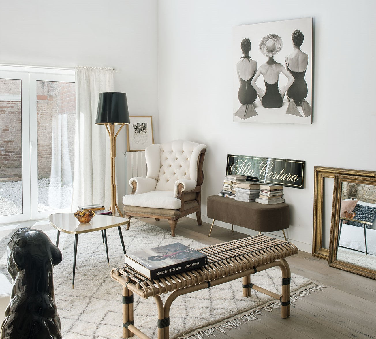 Table Twist Vintage Différentes hauteurs et finitions Miroir ou Stratifié Brillant