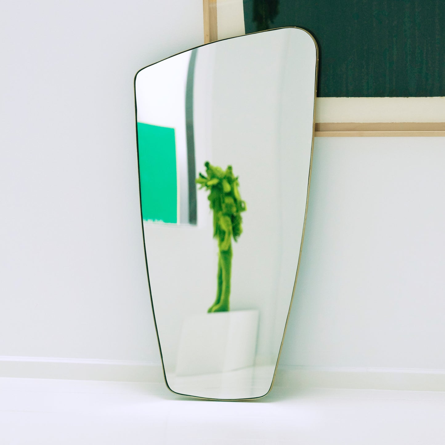 Miroir pivotant rétro avec ruban et quincaillerie en laiton Dimensions flexibles