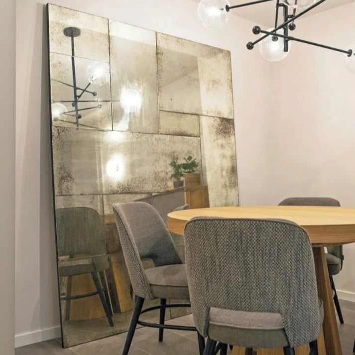 Miroir antique patchwork fabriqué à la main  personnalisé sans cadre