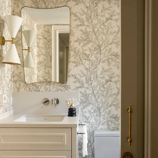 Miroir pivotant Minnie d'inspiration rétro avec cadre en laiton, dimensions flexibles