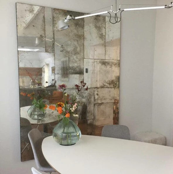 Miroir antique patchwork fabriqué à la main  personnalisé sans cadre