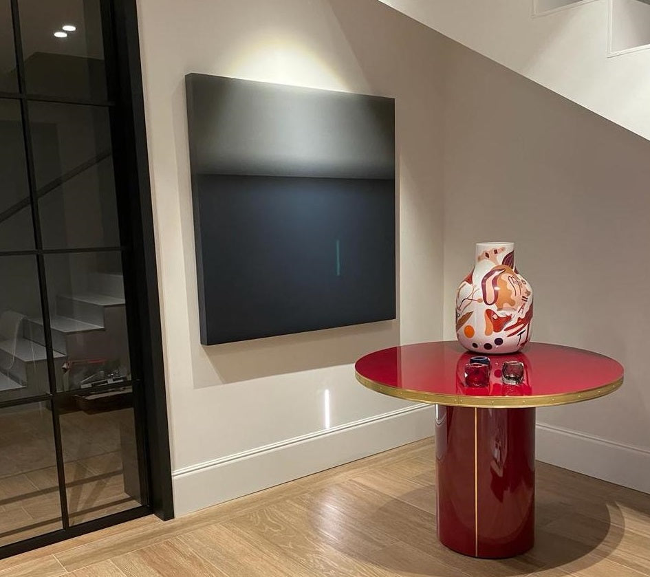 Table Ronde Julieta, Piédestal Brillant et base en Métal