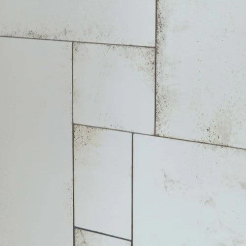 Miroir antique patchwork  fabriqué à la main avec cadre en laiton personnalisable