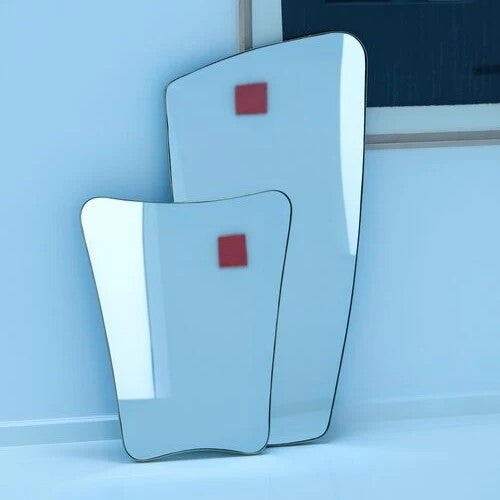 Miroir pivotant rétro avec ruban et quincaillerie en laiton Dimensions flexibles