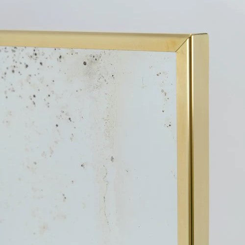 Miroir antique patchwork  fabriqué à la main avec cadre en laiton personnalisable