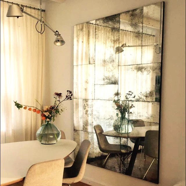 Miroir antique patchwork fabriqué à la main  personnalisé sans cadre