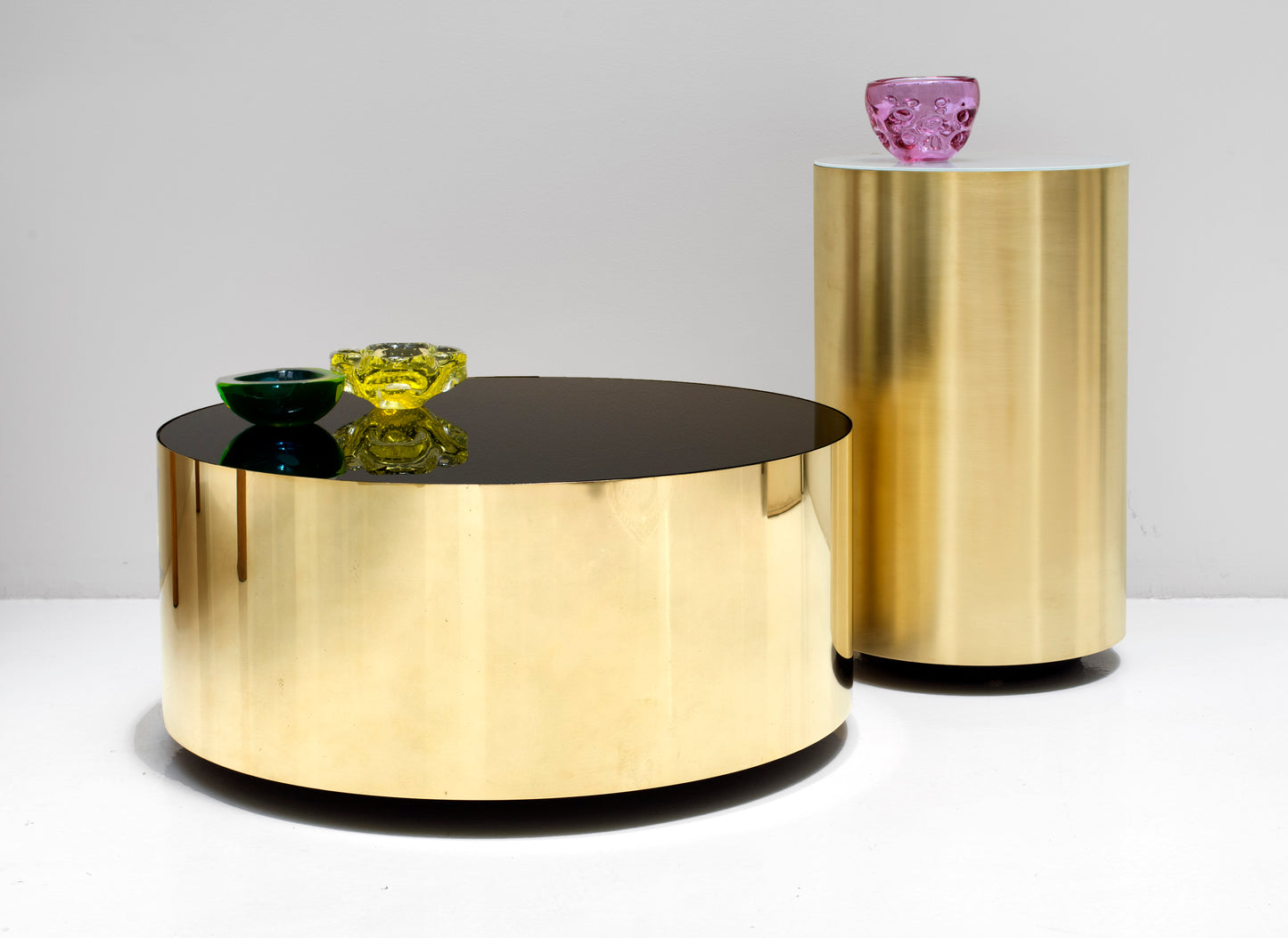 Moon Table in Brass