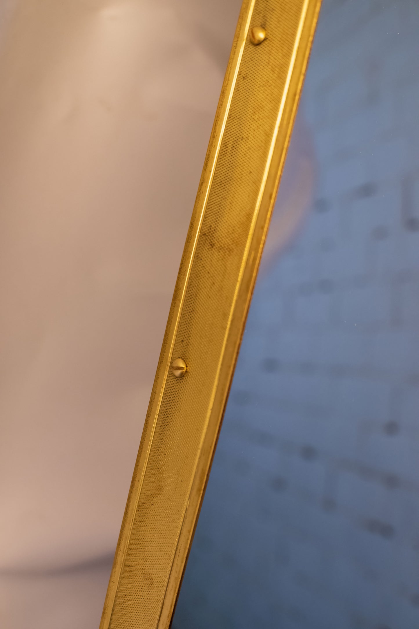 Miroir pivotant rétro avec ruban et quincaillerie en laiton Dimensions flexibles