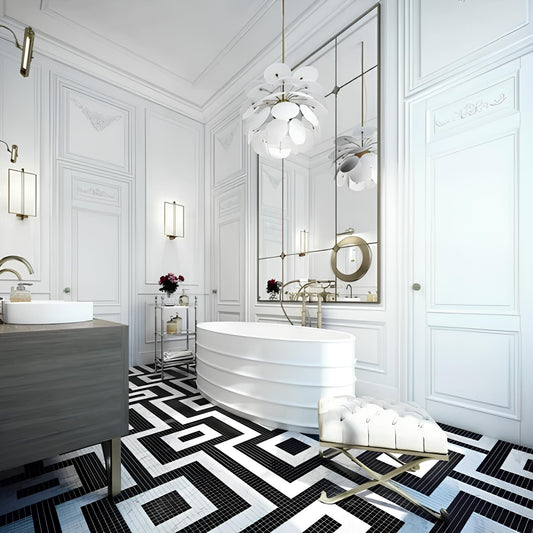 Miroir Prusse de style classique avec cadre en laiton personnalisable