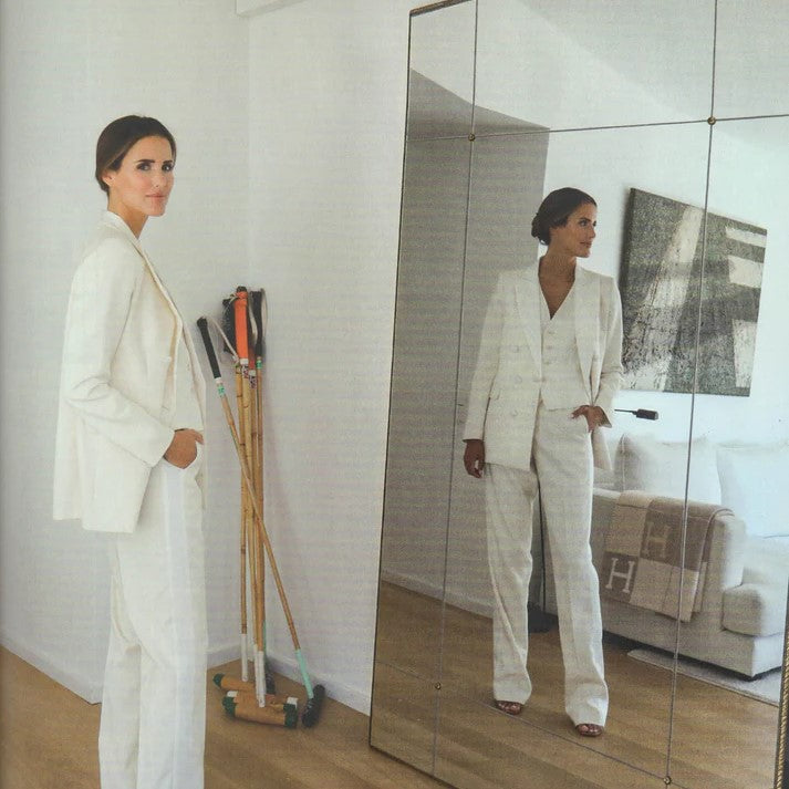 Miroir Prusse de style classique avec cadre en laiton personnalisable