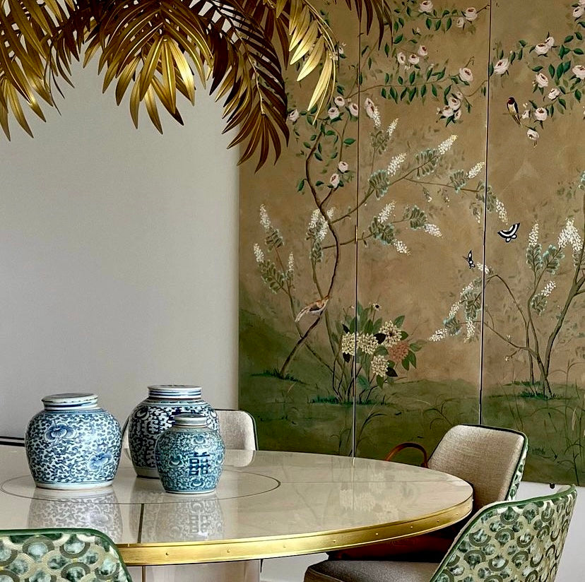 Table Ronde Julieta, Piédestal Brillant et base en Métal