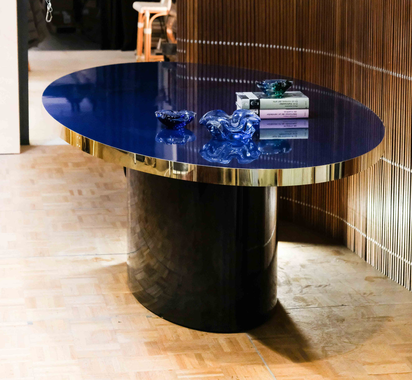 Table Malibu ovale ou rectangulaire d'inspiration vintage sur mesure