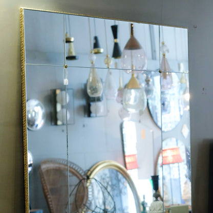Prusia Classic Style Mirror with Customizable Brass Frame