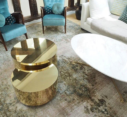 Luna Brass/Steel Tables Set - Fully Customizable Auxiliary Tables